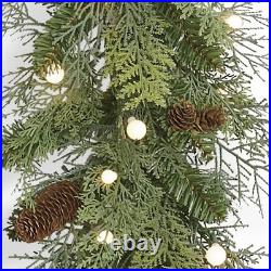 Grandin Road 181540 NIB Holiday Glow Garland 6ft Indoor Christmas