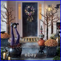 Grandin Road Bewitched Broomstick Wreath 26 Halloween Metallic Decor. NEW Grandin Road Bewitched Broomstick Wreath 26 Halloween Metallic Decor. NEW
