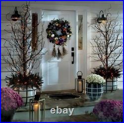 Grandin Road Bewitched Broomstick Wreath 26 Halloween Metallic Decor. NEW Grandin Road Bewitched Broomstick Wreath 26 Halloween Metallic Decor. NEW