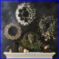 Grandin Road Ominous Forest Face Wreath 26 Halloween Tree Man Moss Decor. NEW