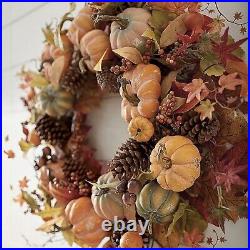 Grandin Road XL Fall Wreath Thanksgiving