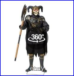 Grave Warrior6ft-Halloween Home Accents Standing, DisplayProp, Animated LED
