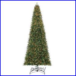 Green 12ft Pre-Lit Williams Pine Artificial Christmas Tree, Clear-Lights