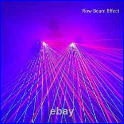 Green Blue Red Purple Multi-line RGB Laser Gloves Light Pair Rechargeable