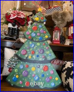 Green Christmas Tree Metal Stake The Round Top Collection Green Christmas Tree Metal Stake The Round Top Collection