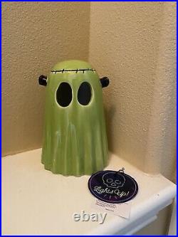 Green Frankenstein & Black Ghost Light Up Ghosts- NWT Halloween Decor