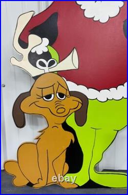 Grinch & Max Plus Cindy Lou Hand Painted Wood Yard Art Christmas Outdoor