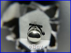 Gucci Set Of 3 Silver Christmas Holiday Ornament Ball Palle Sferice Vetro Ver