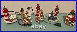 HALLMARK CHRISTMAS ORNAMENTS LIGHTHOUSE GREETINGS / HOLIDAY LIGHTHOUSE Lot Of 18