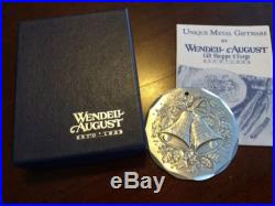 HAND SIGNED by Founder of WENDELL AUGUST FORGE Aluminum 1982 Christmas Ornament