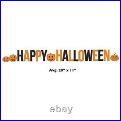 HAPPY HALLOWEEN Plastic Outdoor 20 Letter Set YARD SIGN Staked Standup Pumpkins