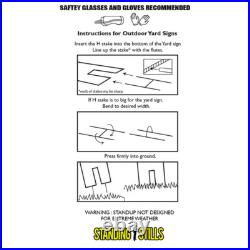 HAPPY HALLOWEEN Plastic Outdoor 20 Letter Set YARD SIGN Staked Standup Pumpkins