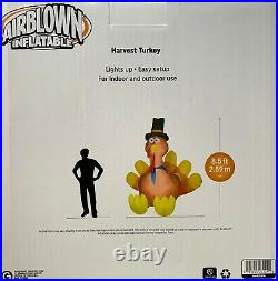 HARVEST Turkey Gemmy Airblown Inflatable, 8 ft. SHIPS FREE