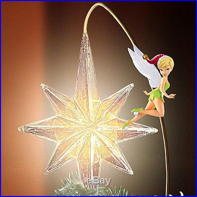 HOLIDAY DISNEY CHARACTERS LIGHTED & MOVING CHRISTMAS TREE TOPPER NEW