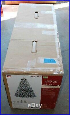 HOLIDAY LIVING 7.5 FT PRE LIT FLOCKED ALBANY PINE CHRISTMAS TREE With 600 LIGHTS