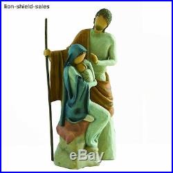 HOLY FAMILY 2 PC WILLOW TREE NATIVITY SET Christmas Figurine Home Decor Gift New