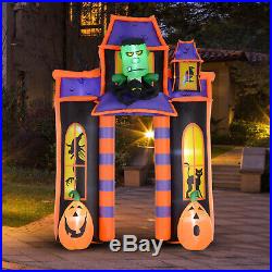 HOMCOM 10′ Halloween Inflatable Archway Indoor Outdoor Decoration Haunted House