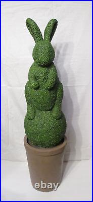 HSN 3.5′ Topiary Bunny 1 Green Potted Easter Spring Home Decor DDGS Faux Rabbit