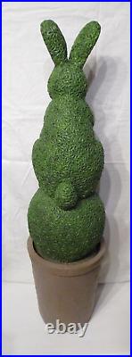 HSN 3.5' Topiary Bunny 1 Green Potted Easter Spring Home Decor DDGS Faux Rabbit