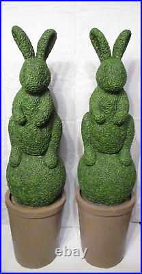 HSN 3.5' Topiary Bunny 1 Green Potted Easter Spring Home Decor DDGS Faux Rabbit