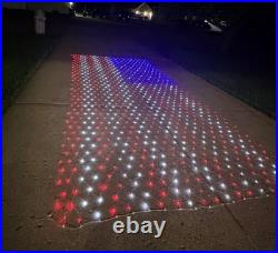HUGE 10x20 960 LED American Flag Light Display Outdoor Patriotic USA 10' x 20 HUGE 10x20 960 LED American Flag Light Display Outdoor Patriotic USA 10' x 20