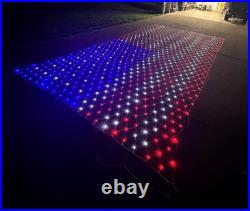 HUGE 10x20 960 LED American Flag Light Display Outdoor Patriotic USA 10' x 20 HUGE 10x20 960 LED American Flag Light Display Outdoor Patriotic USA 10' x 20