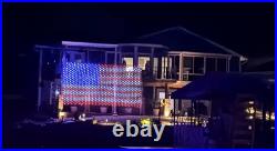 HUGE 10x20 960 LED American Flag Light Display Outdoor Patriotic USA 10' x 20 HUGE 10x20 960 LED American Flag Light Display Outdoor Patriotic USA 10' x 20