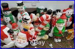 HUGE 155 Blow Molds Christmas Halloween Easter Nativity Bells Candles Santas Lot