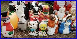 HUGE 155 Blow Molds Christmas Halloween Easter Nativity Bells Candles Santas Lot