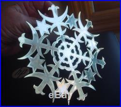 HUGE 6 1973 MMA Metropolitan Museum of Art STERLING SILVER Snowflake Ornament