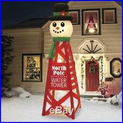 HUGE Christmas Snowman North pole Tower Inflatable Outdoor Holiday Decor NEW