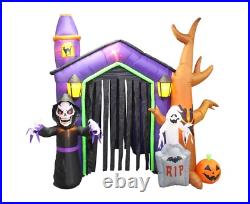 HUGE Halloween Inflatable Haunted House Arch Archway Skeleton Ghost Decoration