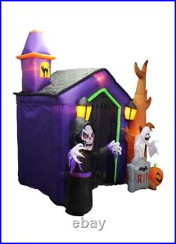 HUGE Halloween Inflatable Haunted House Arch Archway Skeleton Ghost Decoration HUGE Halloween Inflatable Haunted House Arch Archway Skeleton Ghost Decoration