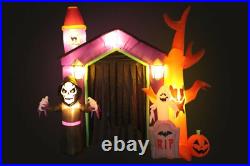 HUGE Halloween Inflatable Haunted House Arch Archway Skeleton Ghost Decoration HUGE Halloween Inflatable Haunted House Arch Archway Skeleton Ghost Decoration