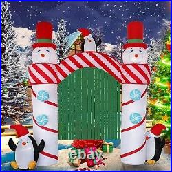 HZGDEJTG 10ft Christmas Inflatable Outdoor Decorations Snowman Arch Inflatabl