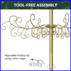 H&ZT 6/7Ft Wrought Iron Christmas Tree Metal Ornament Display Stand HolderHanger