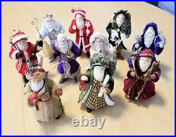 Hallmark Keepsake Ornaments Father Christmas Series 2004 to 2012 10 Total