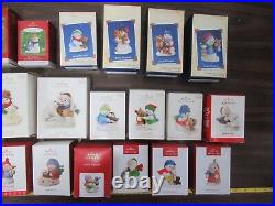 Hallmark Keepsake lot of 24 Snow Buddies ornaments
