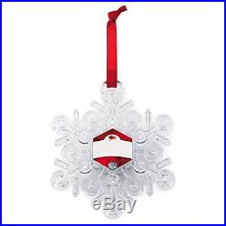 Hallmark North Pole Find Me Santa Snowflake Light-Up Ornament, New