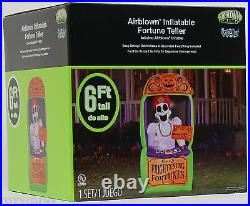Halloween 6 ft Light Up Fortune Teller Booth Airblown Inflatable NIB