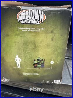 Halloween 6 ft Lighted Animated Fire and Ice Witches Cauldron Inflatable