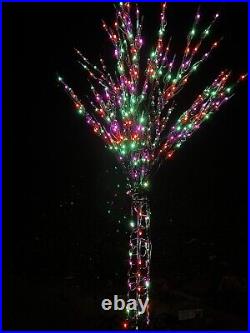 Halloween 6ft Branch Tree 360 Multicolor LED lights Home Accents Outdoor Decor