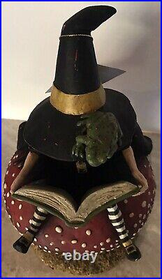 Halloween Bethany Lowe How to Cackle with Confidence Witch Mushroom Toad New