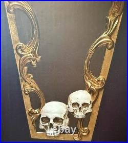 Halloween CHRISTIAN SIRIANO NEW YORK 25 Wall Framed Mirror Gold With Skull New Halloween CHRISTIAN SIRIANO NEW YORK 25 Wall Framed Mirror Gold With Skull New