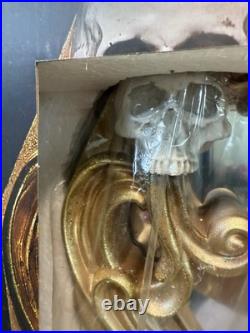 Halloween CHRISTIAN SIRIANO NEW YORK 25 Wall Framed Mirror Gold With Skull New Halloween CHRISTIAN SIRIANO NEW YORK 25 Wall Framed Mirror Gold With Skull New