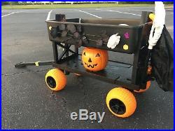 Halloween Cart Pumpkin Patch Wagon Haul Trick or Treat Candy Costumes Decoration