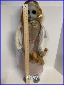 Halloween Classics Animated Scary LED Creepy Haunted Doll 3ft Home Accents Depot