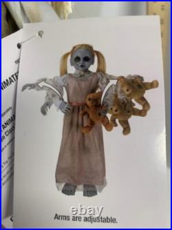 Halloween Classics Animated Scary LED Creepy Haunted Doll 3ft Home Accents Depot