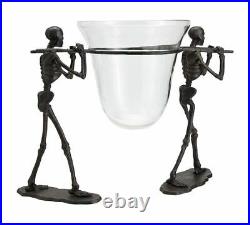 Halloween Decor POTTERY BARN Walking Dead Serve Bowl and Stand Set HTF RETIRED