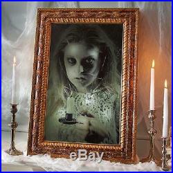 Halloween Decoration Girl Ghost Haunted Mirror Motion Activated Animated Prop